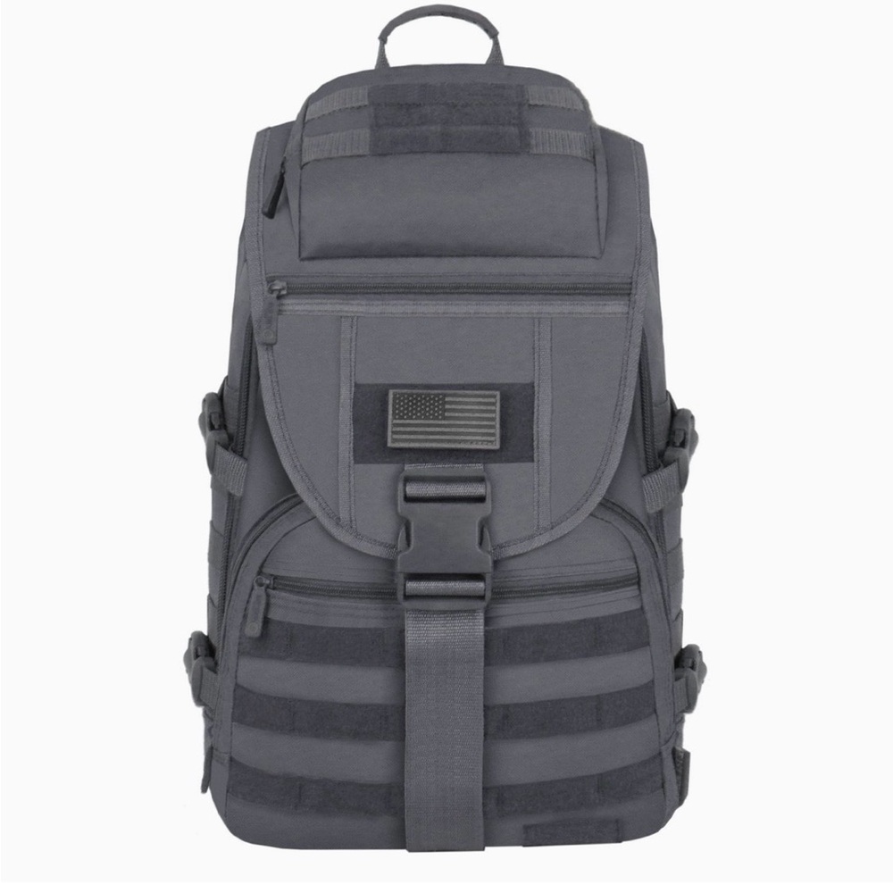 Tactical Backpack Premium Utility Pack Laptop compartment. MOLLE EDC travel.